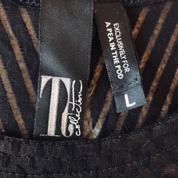 Tt collection (pea in the pod)black maternity tank - Picture 3 of 6